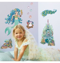 mermaid wall sticker